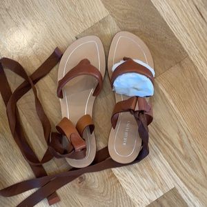 Brand new, never before worn, fresh from box Sarah Flint saddle sandles.